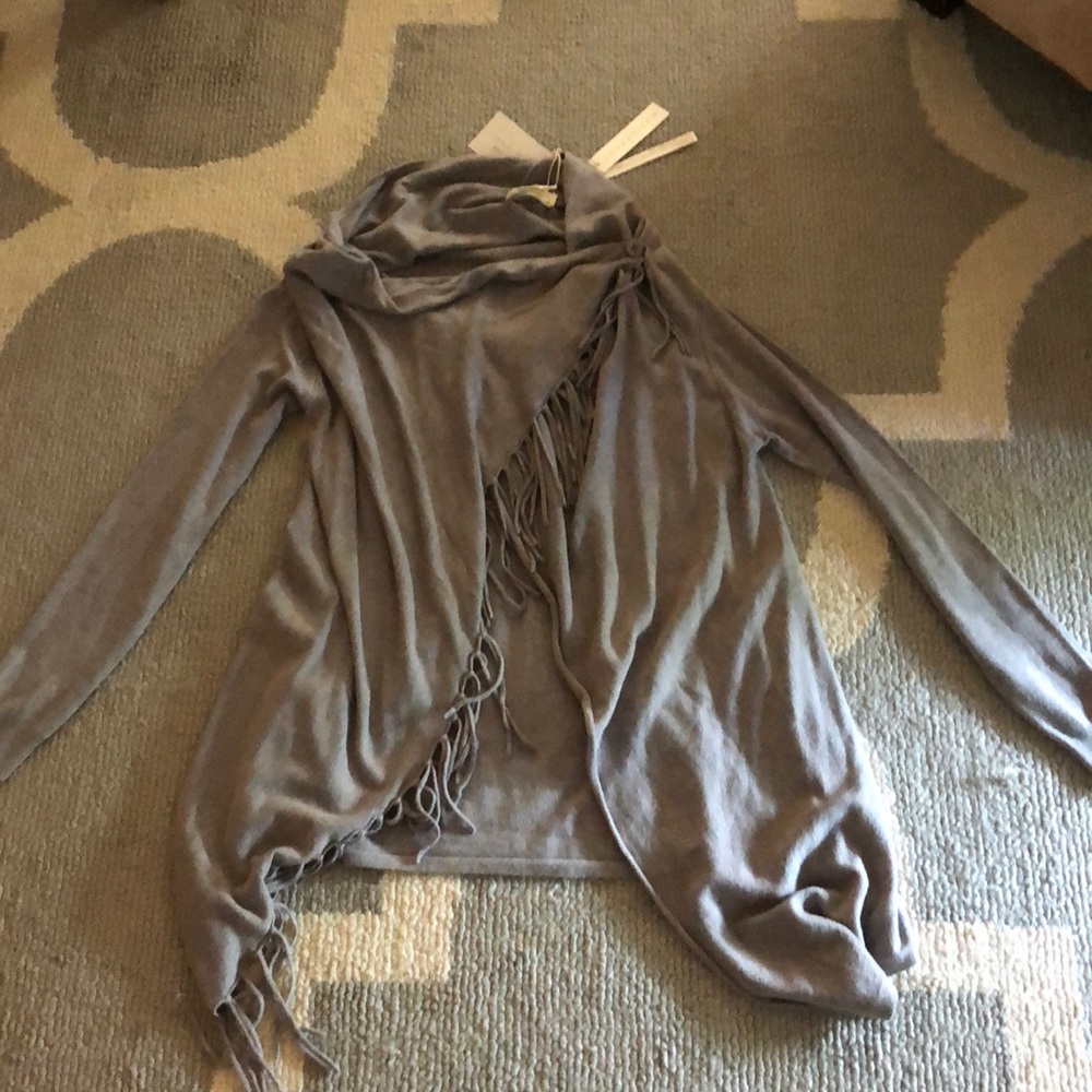 Gray lovestitch tunic Cowlneck sweater NWT